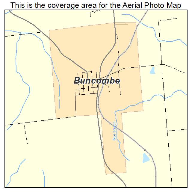 Buncombe, IL location map 