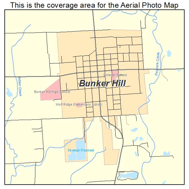 Bunker Hill, IL location map 