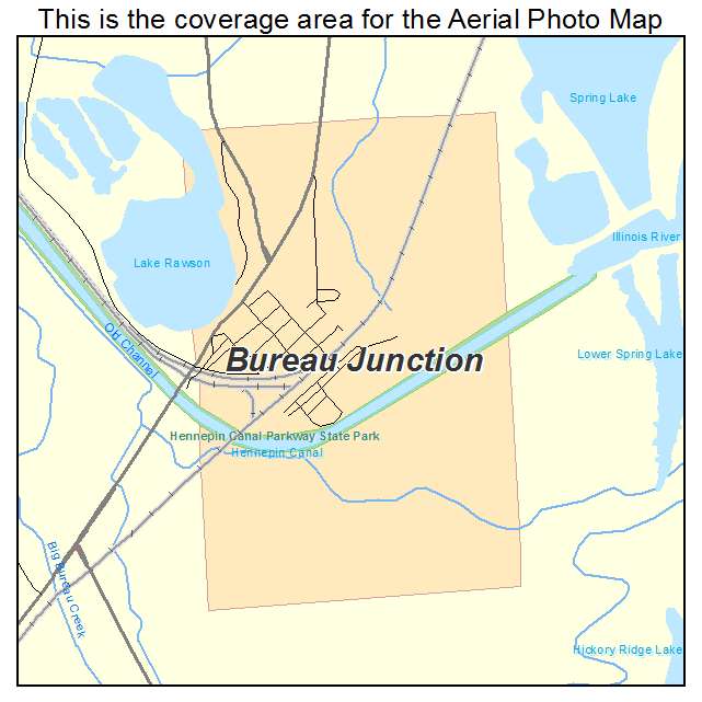 Bureau Junction, IL location map 