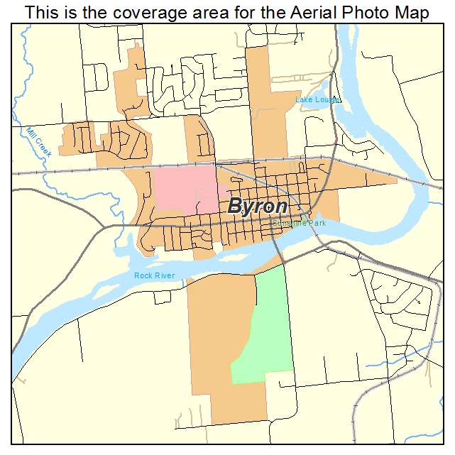 Byron, IL location map 