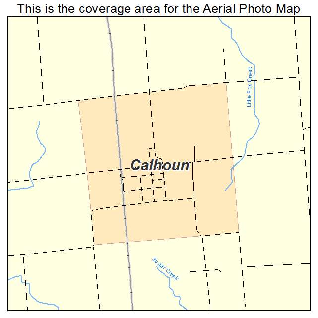 Calhoun, IL location map 