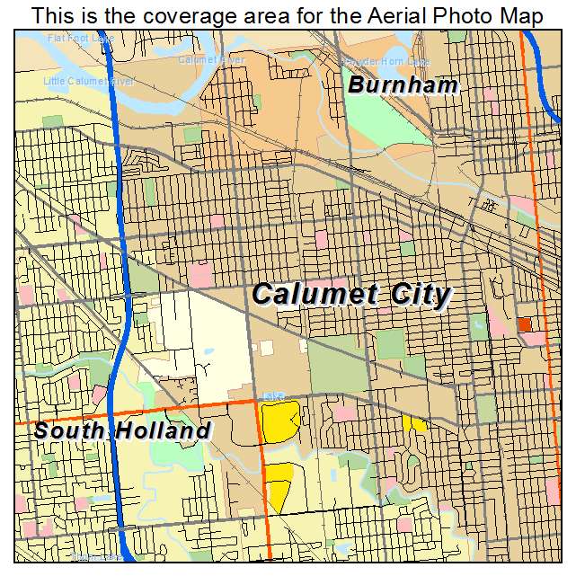 Calumet City, IL location map 