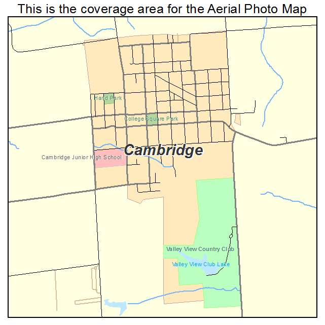 Cambridge, IL location map 