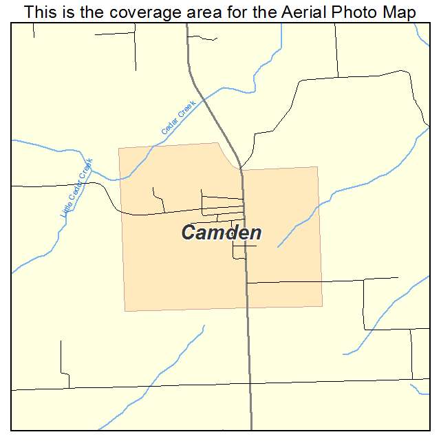 Camden, IL location map 