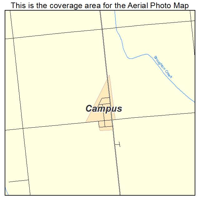 Campus, IL location map 