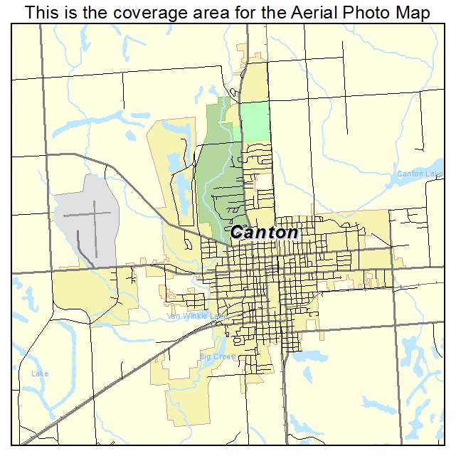 Canton, IL location map 