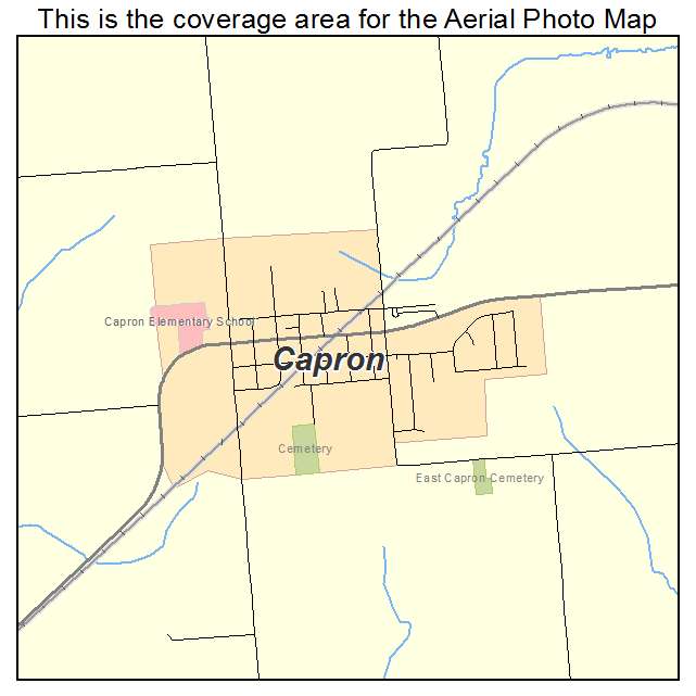 Capron, IL location map 