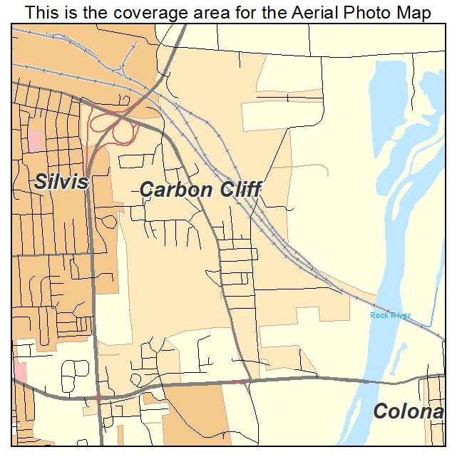 Carbon Cliff, IL location map 