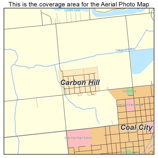 Carbon Hill, IL location map 