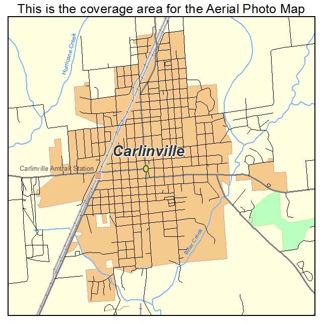 Carlinville, IL location map 