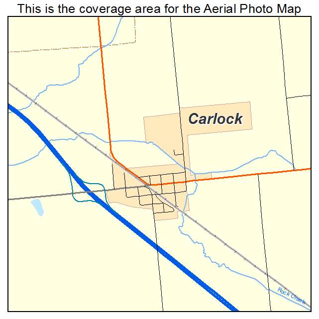 Carlock, IL location map 