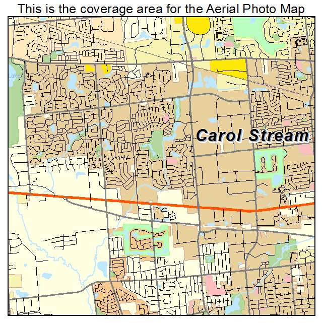 Carol Stream, IL location map 