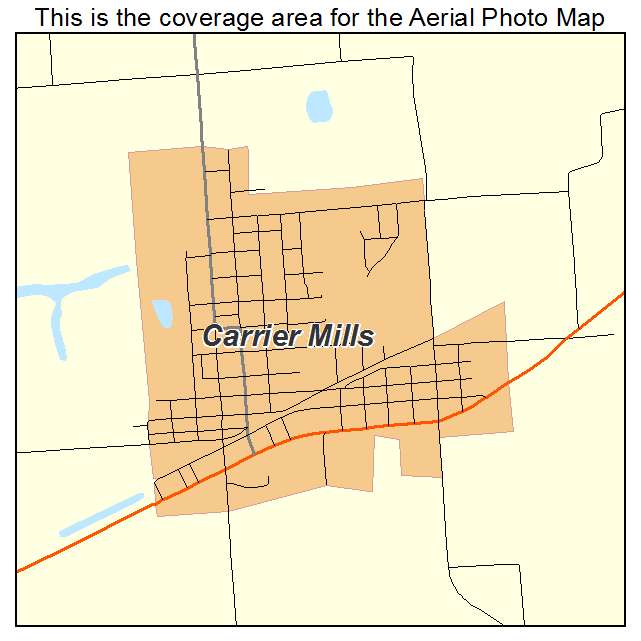 Carrier Mills, IL location map 