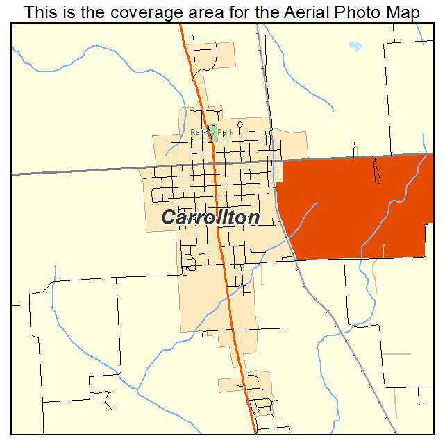 Carrollton, IL location map 