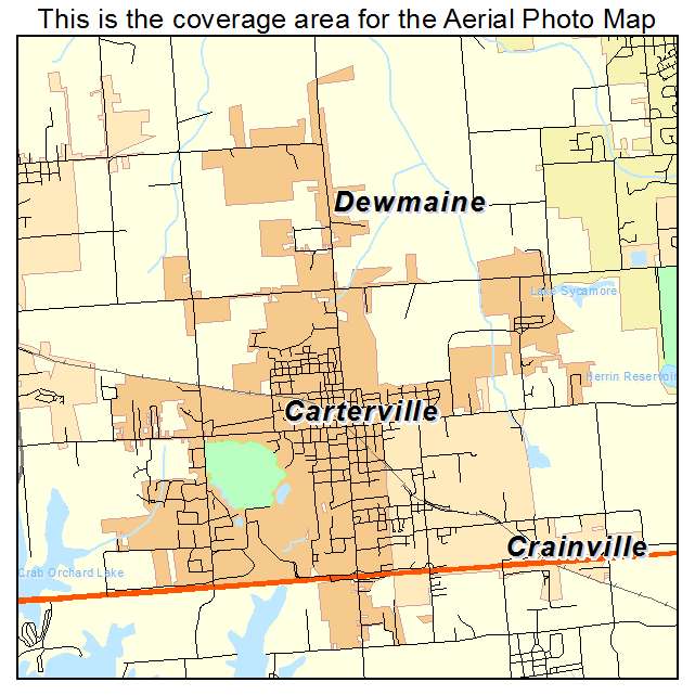 Carterville, IL location map 