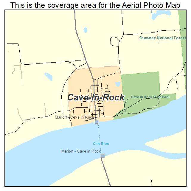 Cave In Rock, IL location map 