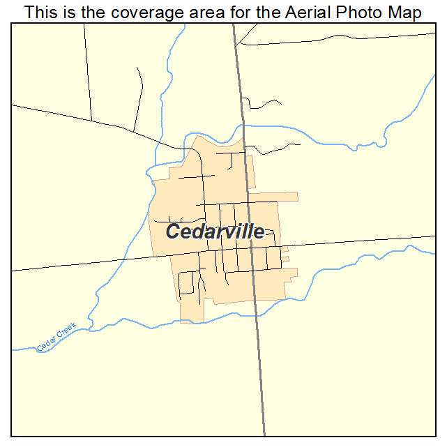 Cedarville, IL location map 