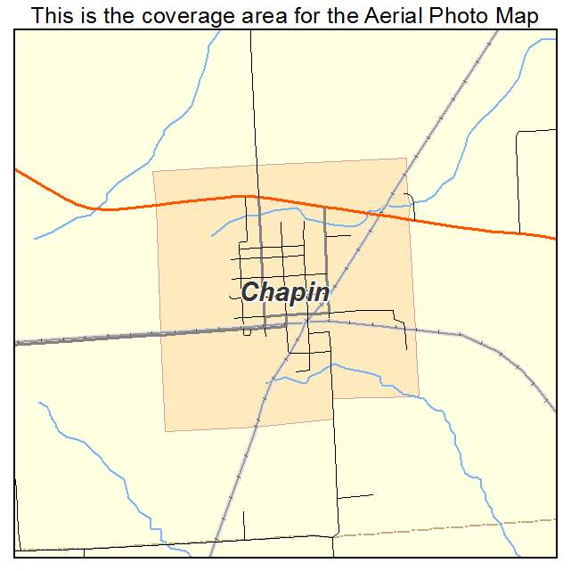 Chapin, IL location map 