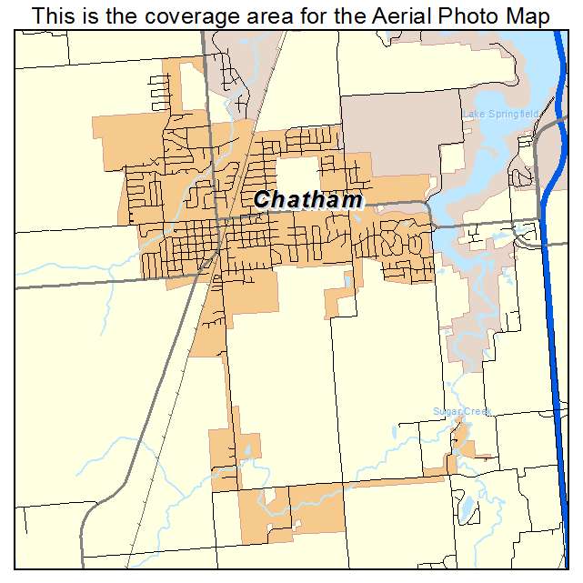 Chatham, IL location map 
