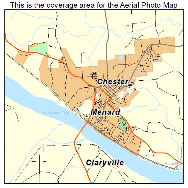 Chester, IL location map 