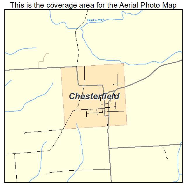 Chesterfield, IL location map 