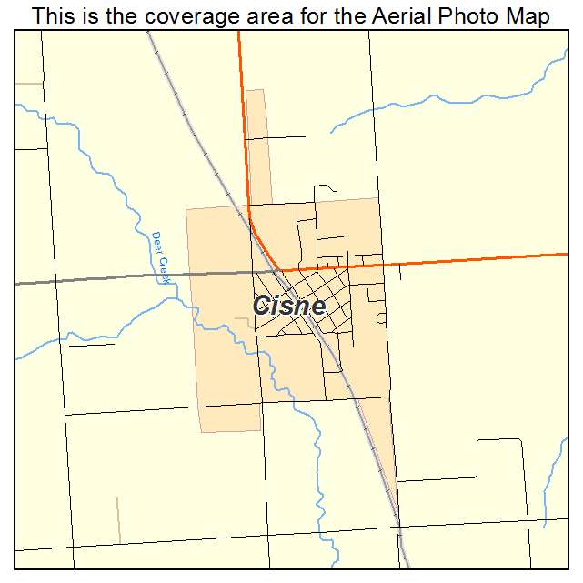Cisne, IL location map 