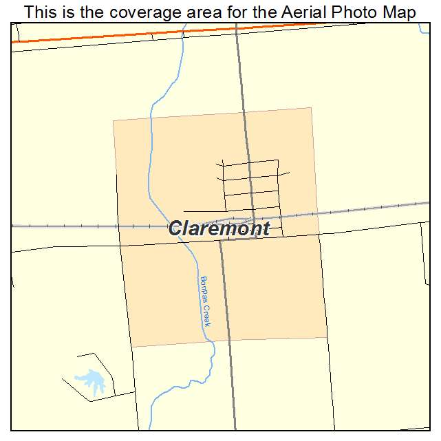 Claremont, IL location map 