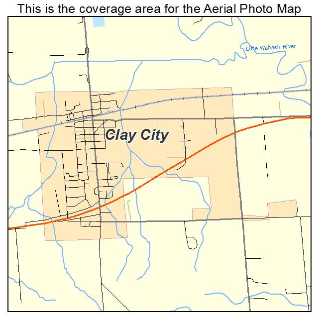 Clay City, IL location map 