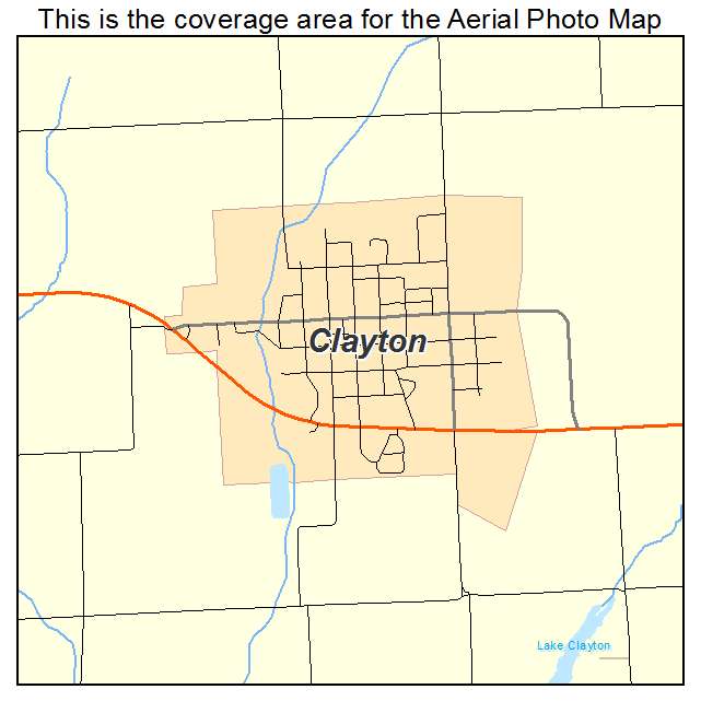 Clayton, IL location map 