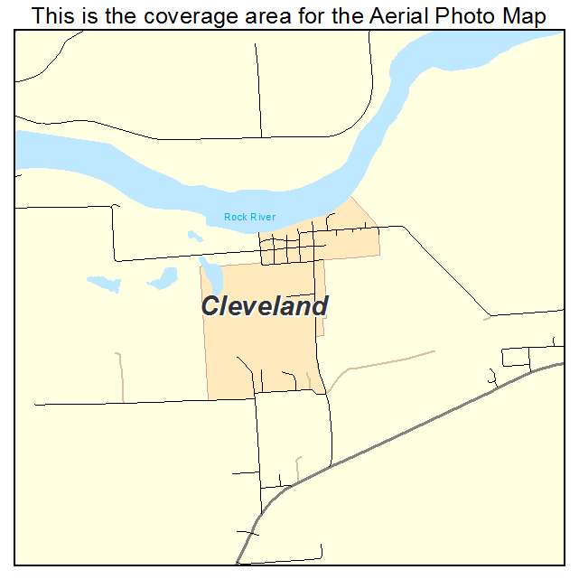 Cleveland, IL location map 