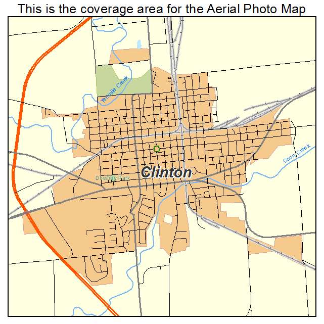 Clinton, IL location map 