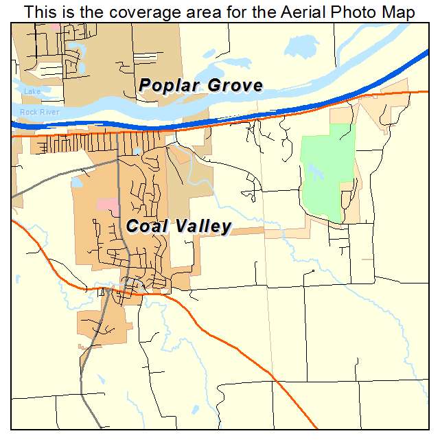 Coal Valley, IL location map 