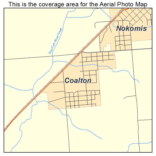 Coalton, IL location map 