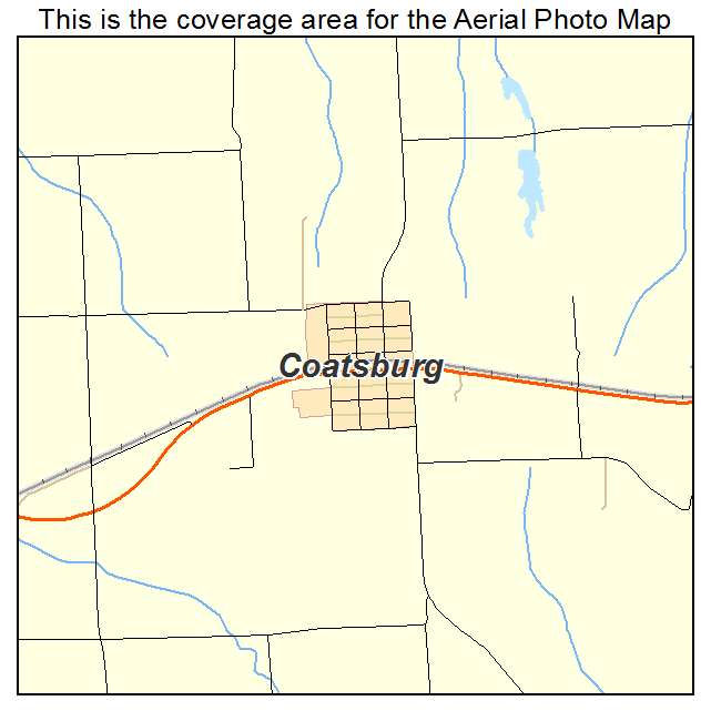 Coatsburg, IL location map 
