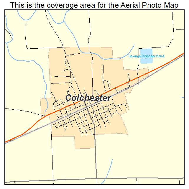 Colchester, IL location map 