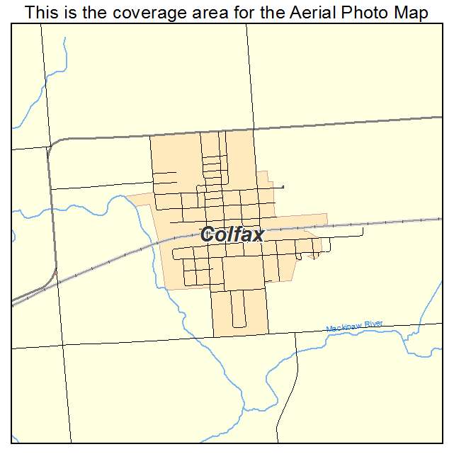 Colfax, IL location map 