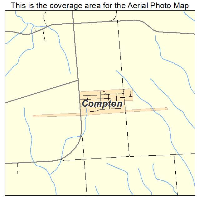 Compton, IL location map 