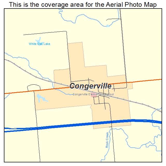 Congerville, IL location map 