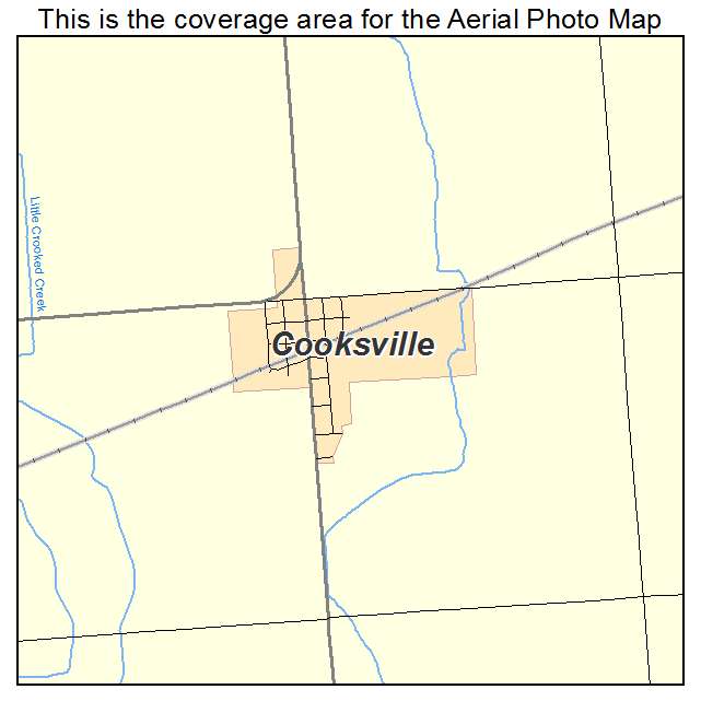 Cooksville, IL location map 