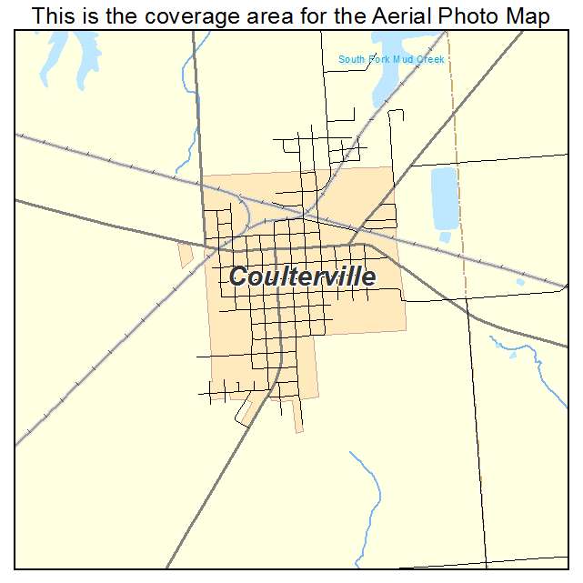 Coulterville, IL location map 