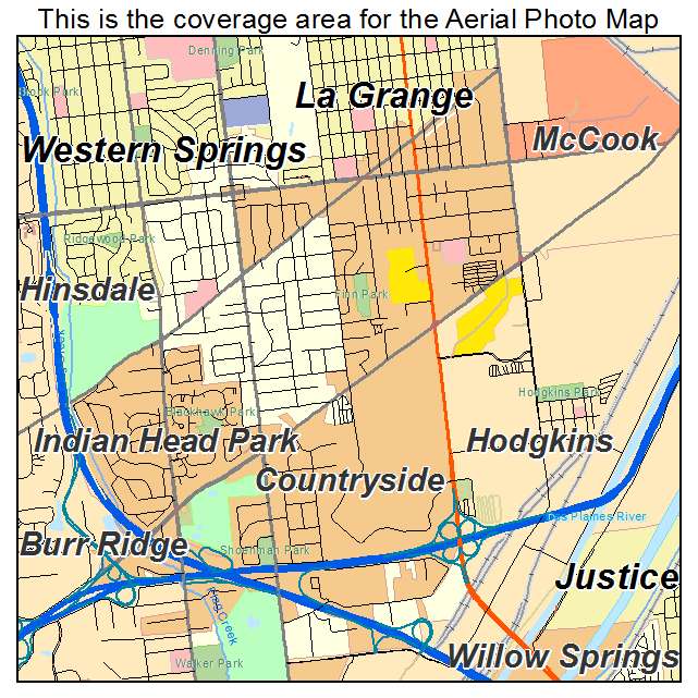 Countryside, IL location map 