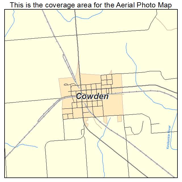 Cowden, IL location map 