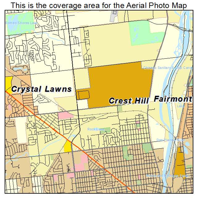 Crest Hill, IL location map 