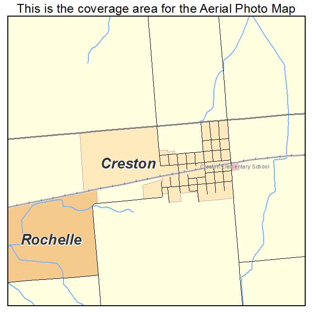 Creston, IL location map 