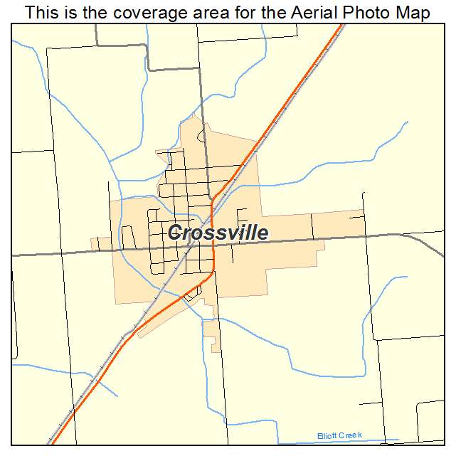 Crossville, IL location map 