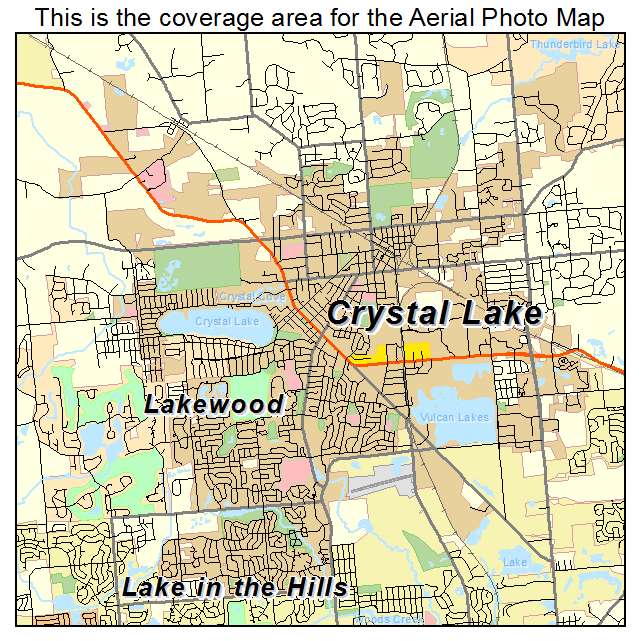 Crystal Lake, IL location map 