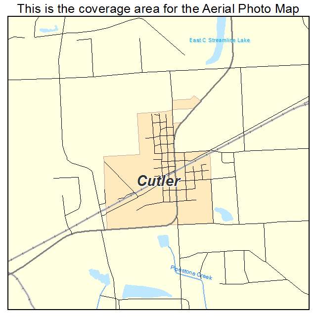 Cutler, IL location map 