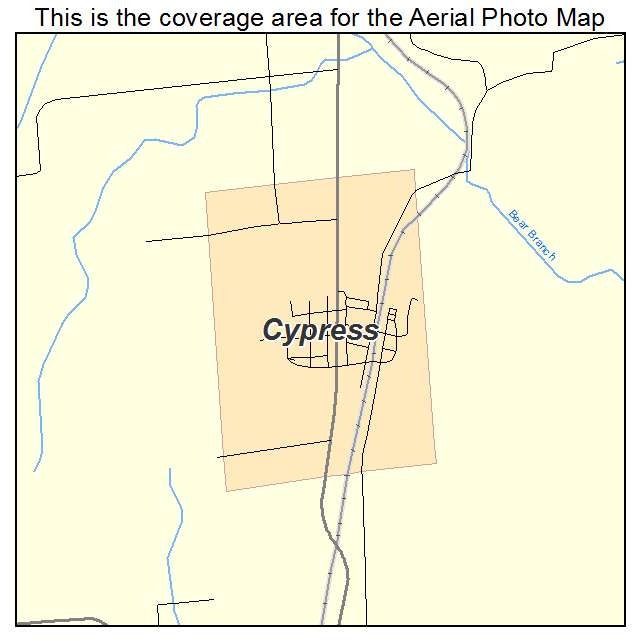 Cypress, IL location map 
