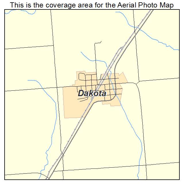 Dakota, IL location map 