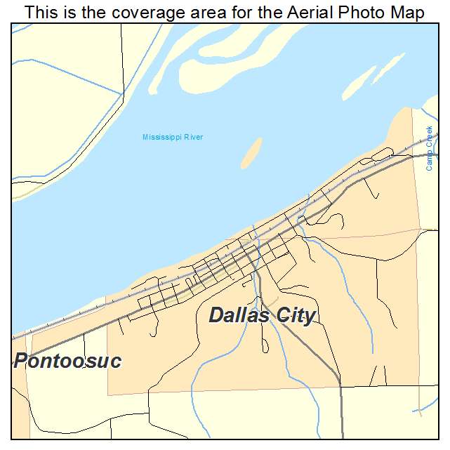 Dallas City, IL location map 